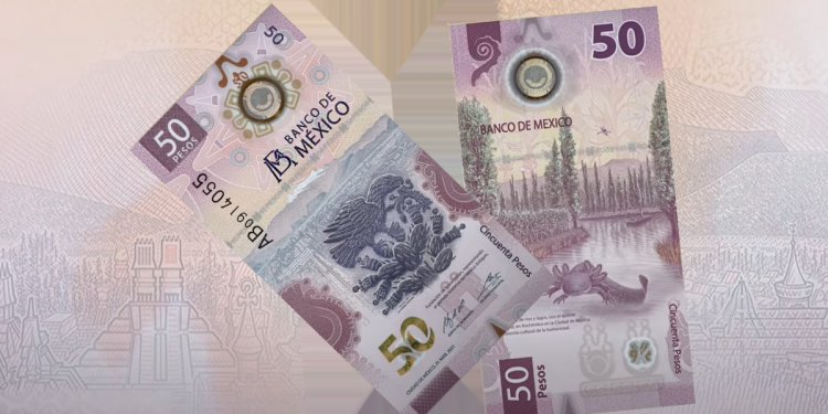 Mexico's $50 peso banknote 2021