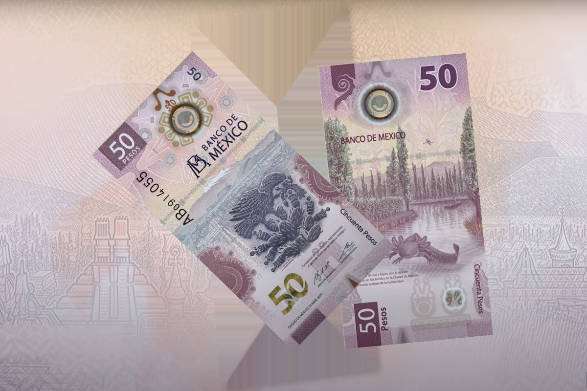 Mexico's $50 peso banknote 2021