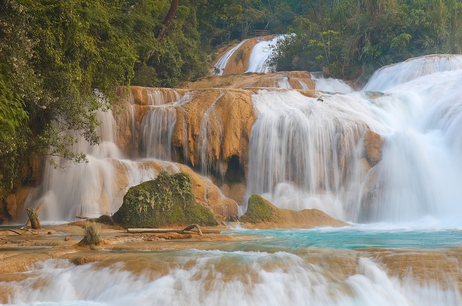 Agua Azul Waterfalls in Chiapas, Mexico