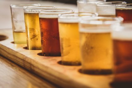 Artisan Beers in glasses