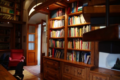 Book Shelves in a colonial home in Mexico