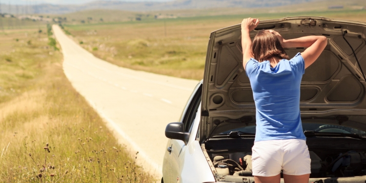 Vehicle breakdown on a highway