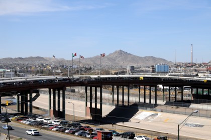 Bridge Crossing between Mexico and the USA