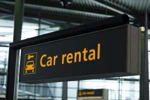 Car Rental Sign
