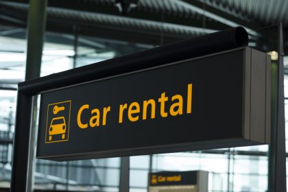 Car Rental Sign