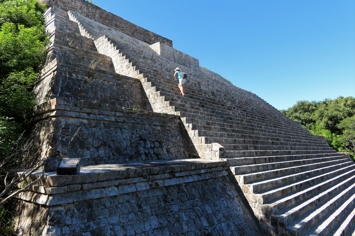 Climbing Pyramids in Mexico