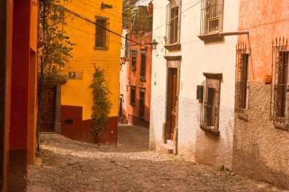 Cobbled colonial lane