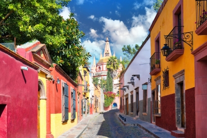 Colonial City Street in Mexico