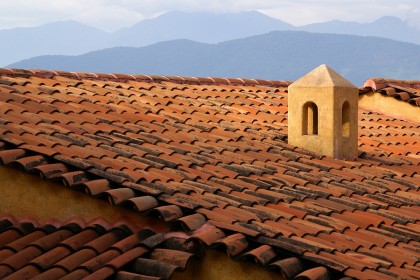 Colonial Rooftops in Mexico