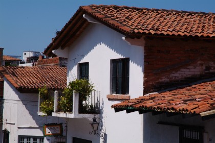 Colonial Style Rooftops in Puerto Vallarta, Mexico