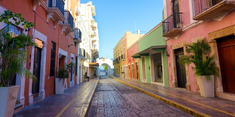 Colonial Street in Campeche