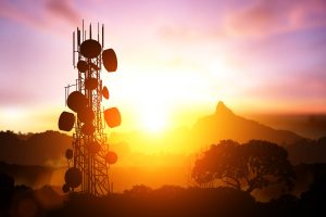 Communications Mast in the countryside
