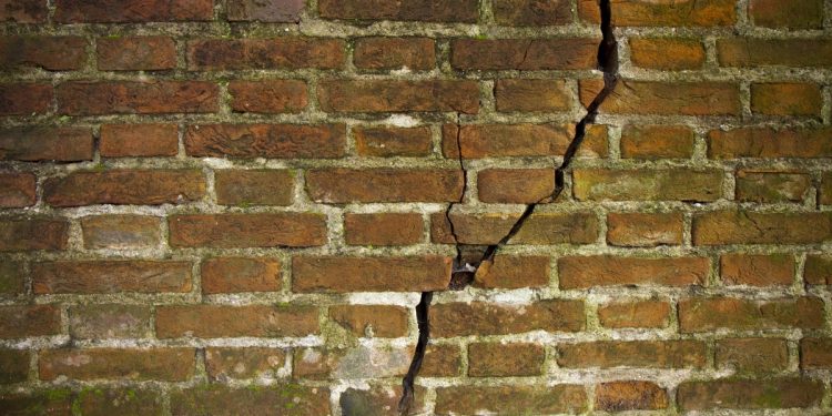 Cracked Brick Wall