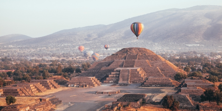 Dry season in Teotihuacan, Mexico