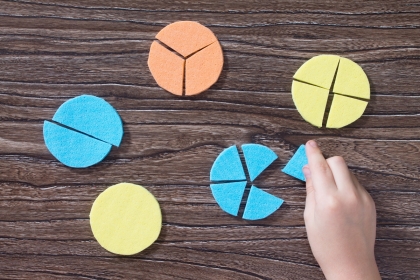 Fractional pieces of a whole