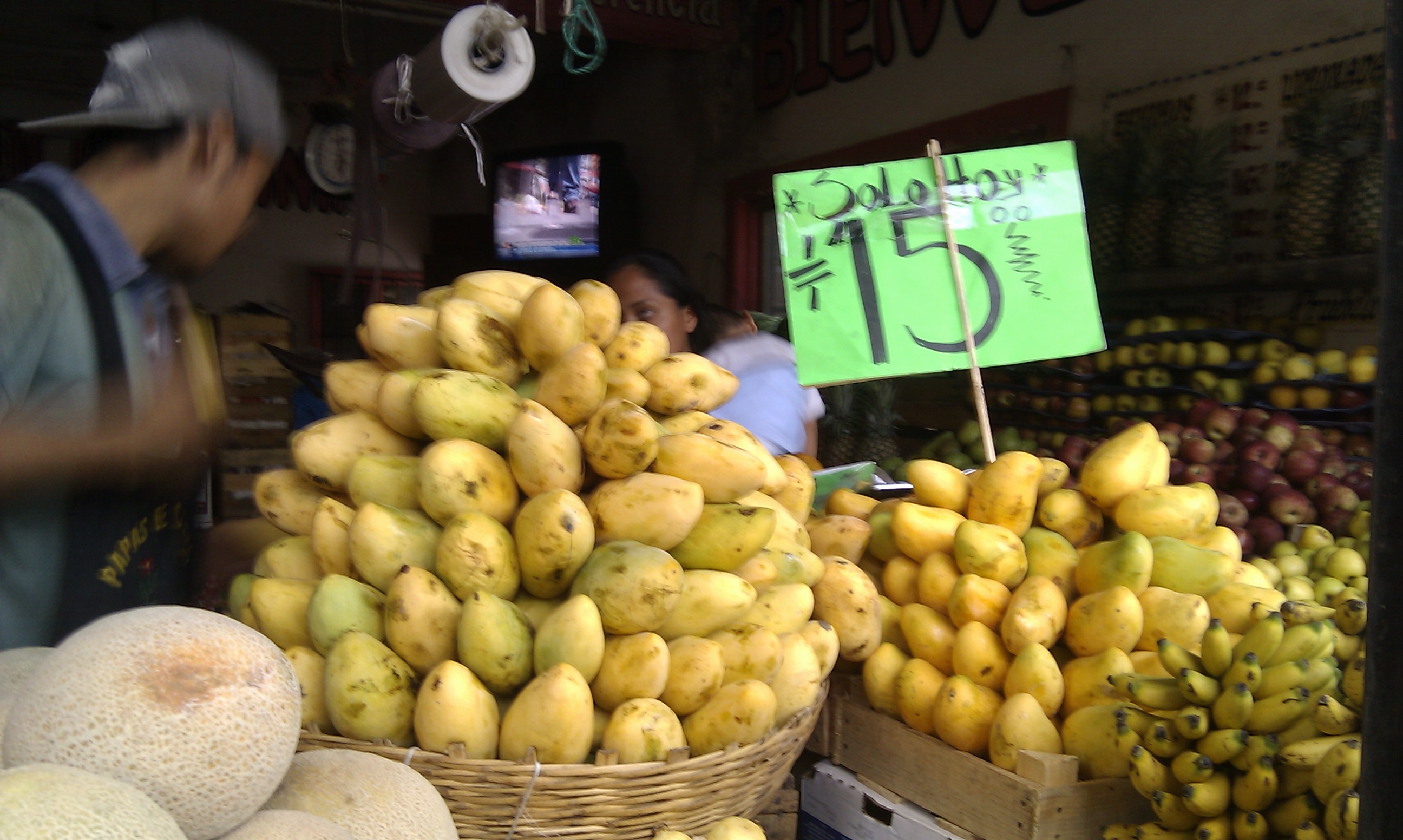 Fresh Fruit Sold at the local market in Mexico