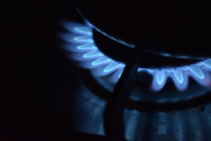 Gas flame on a stove Photo courtesy of Ilse Driessen