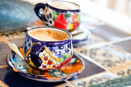 Hot Beverage in Mexican Cup