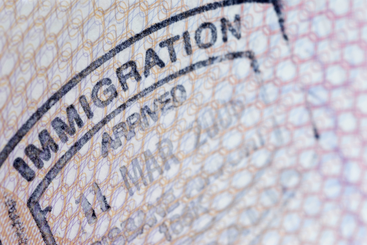 Immigration Stamp Arrival