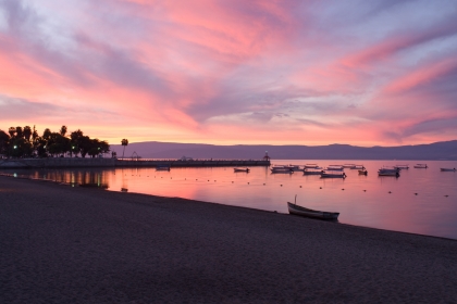 Sunset on Lake Chapala, in Mexico