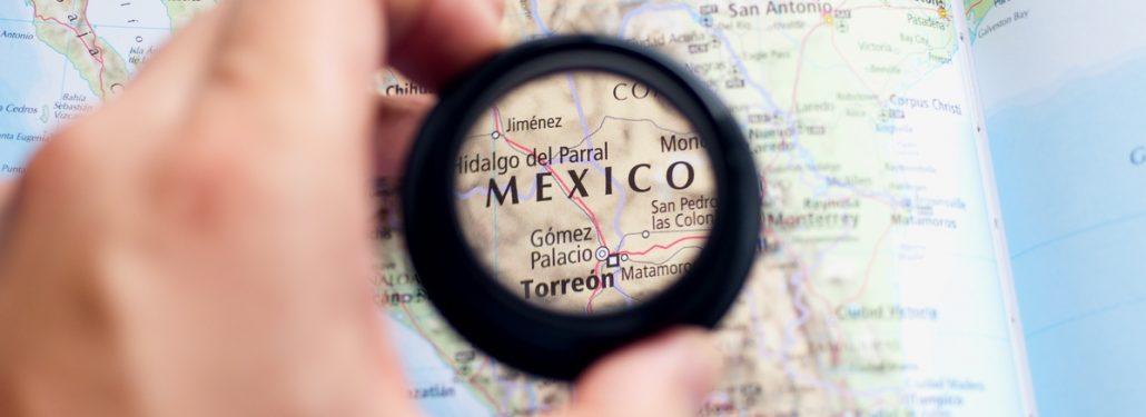 Lens on Mexico Map