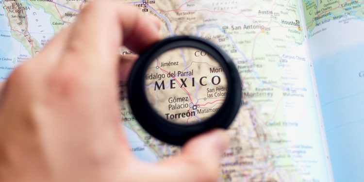 Lens on Mexico Map