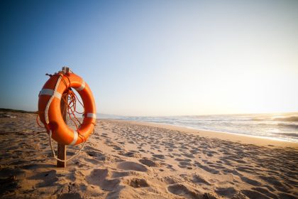 Lifesaver Ring on Beach