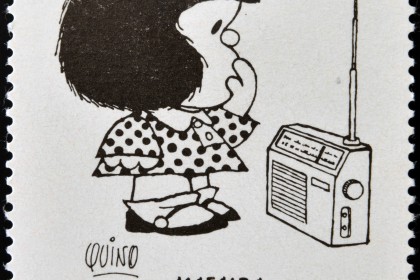 Stamp Showing Quino's Mafalda