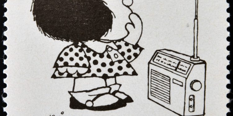 Stamp Showing Quino's Mafalda