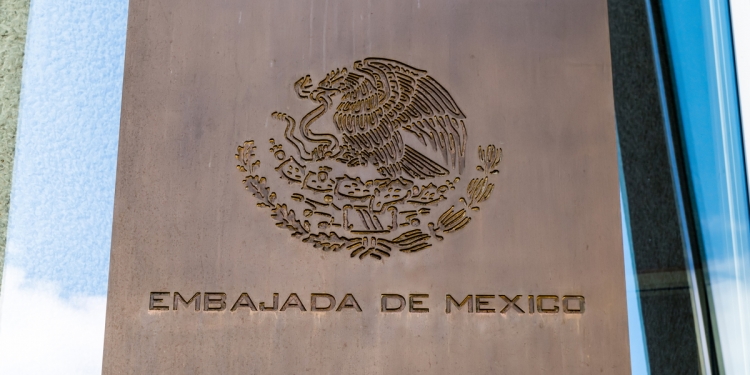 Mexican Embassy sign
