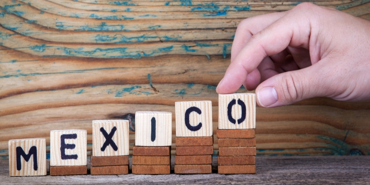 Mexico spelled out using Building Blocks