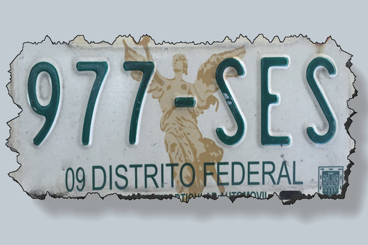 License Plate from Mexico City
