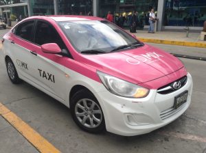 Mexico City Pink Taxi
