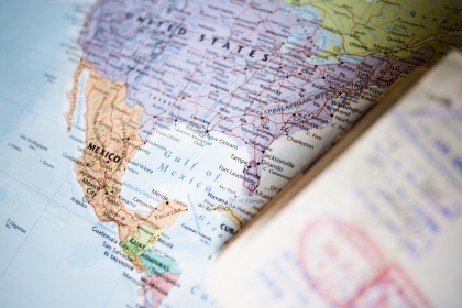 Mexico Map and Passport