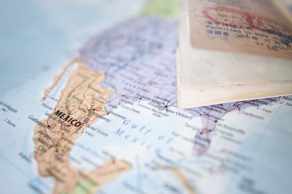 Mexico Map and Passport