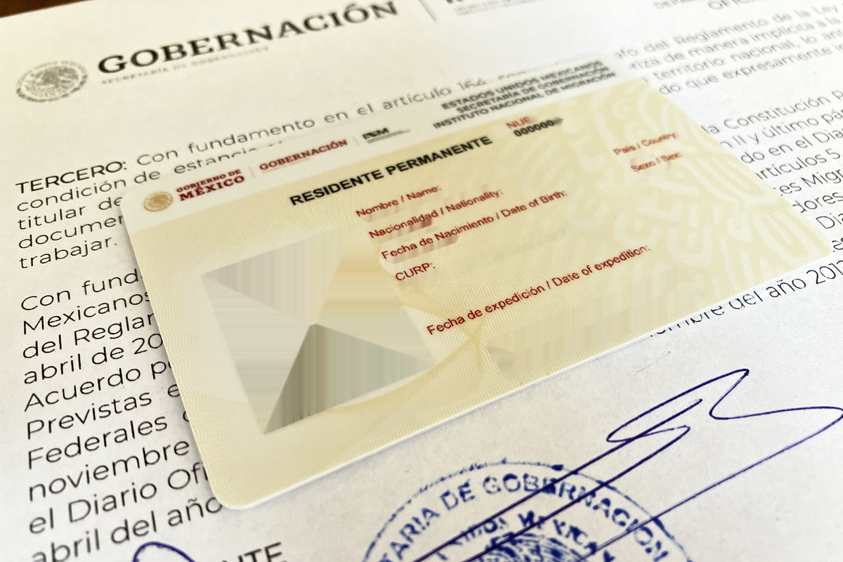 Mexico Residency Card - 2022 design