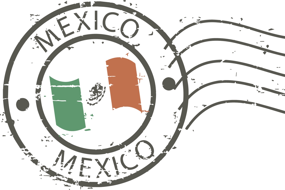 Mexico Stamp Franked