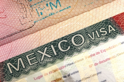 Visa Sticker with INM Stamp