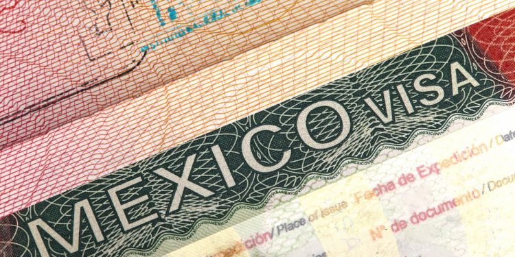 Mexico Visa Stamp in Passport