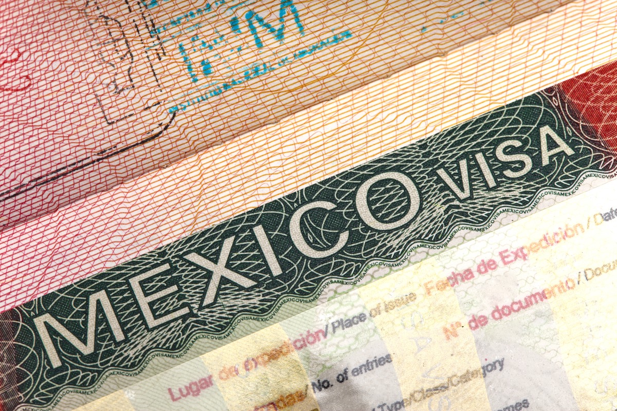 Mexico Visa Stamp in Passport