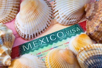 Mexican Visa inside a foreign passport