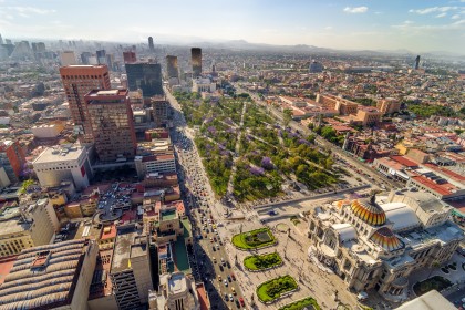 Aerial View of Mexico City