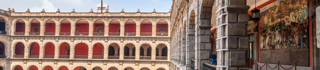 View of Inner Courtyard, National Palace, Mexico City