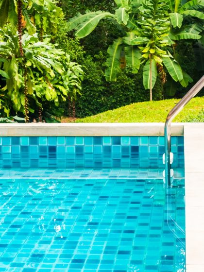 Swimming Pool in a Garden