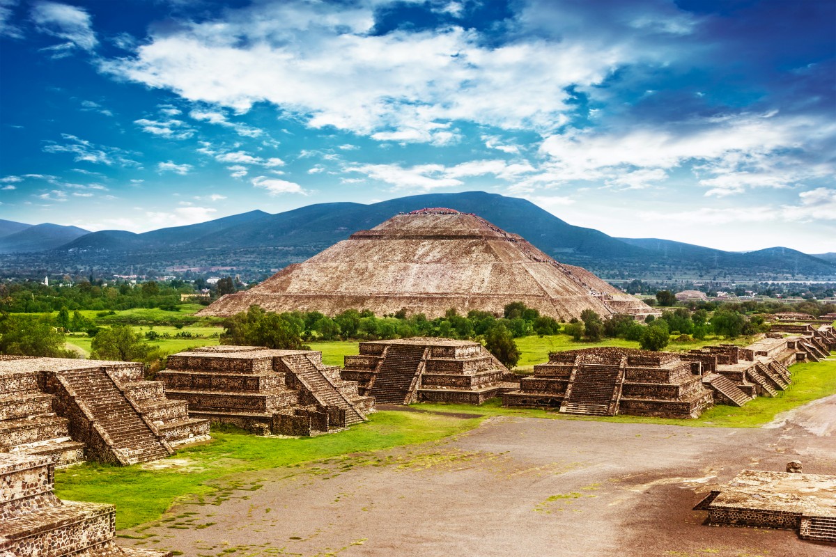 Pyramid of the Sun at Teotihuacan, Mexico