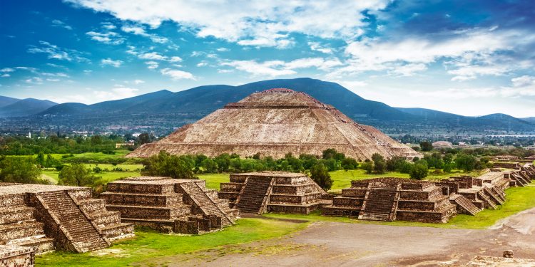 Pyramid of the Sun at Teotihuacan, Mexico