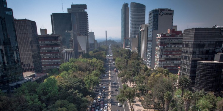 Paseo de la Reforma Viewed from Angel of Independence