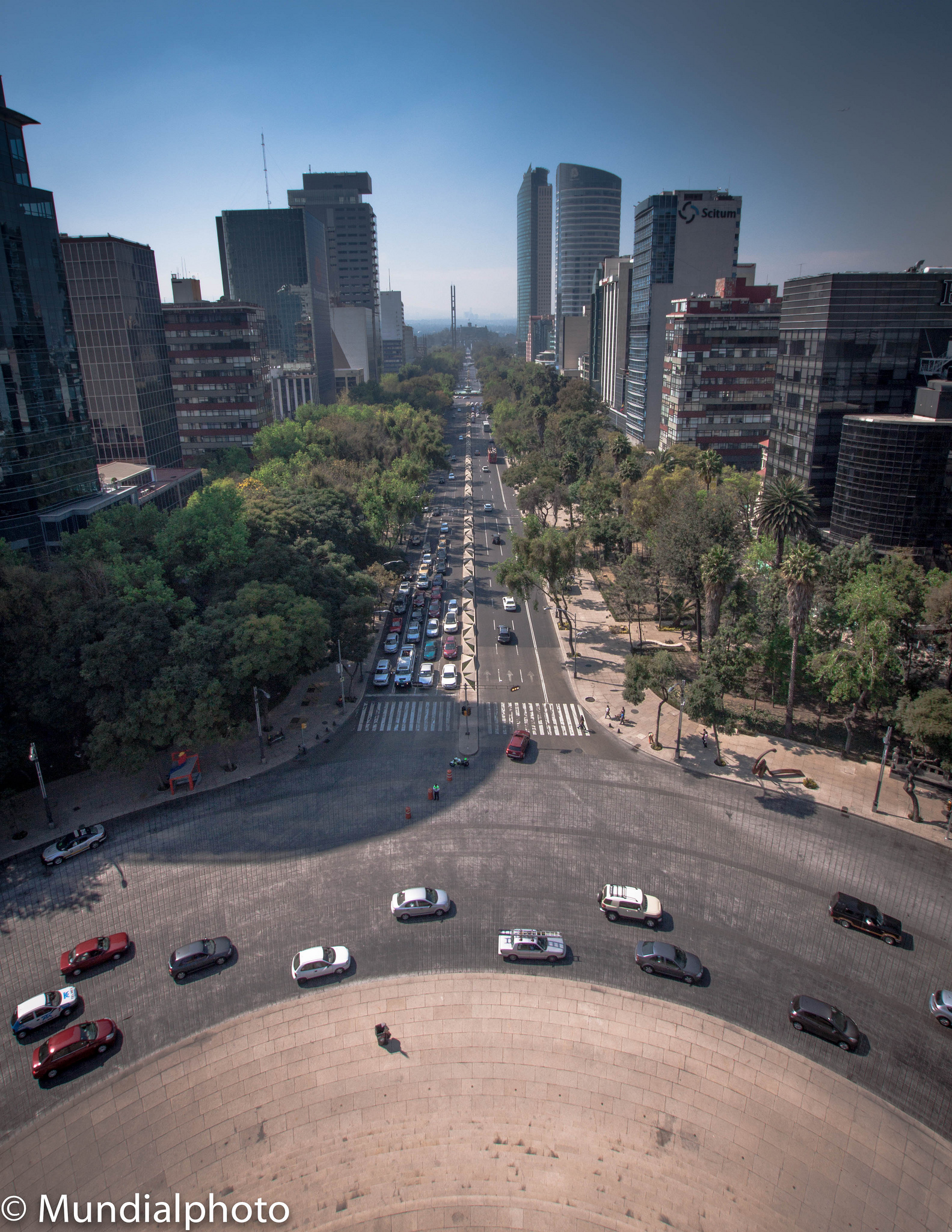 Paseo de la Reforma Viewed from Angel of Independence