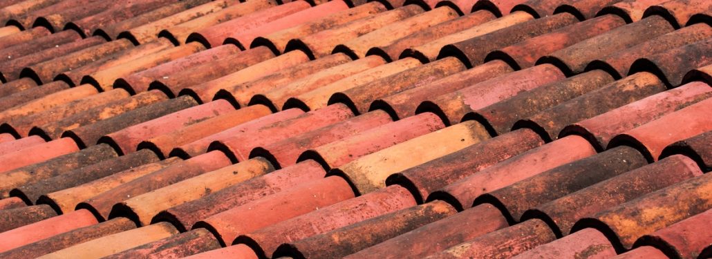 Roof top tiles covering house