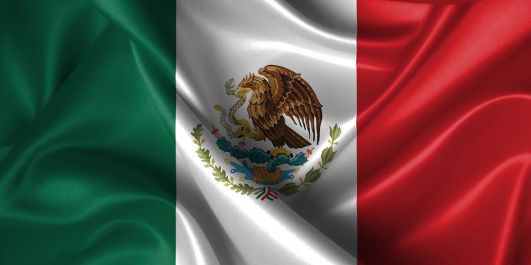 Silk Flag of Mexico